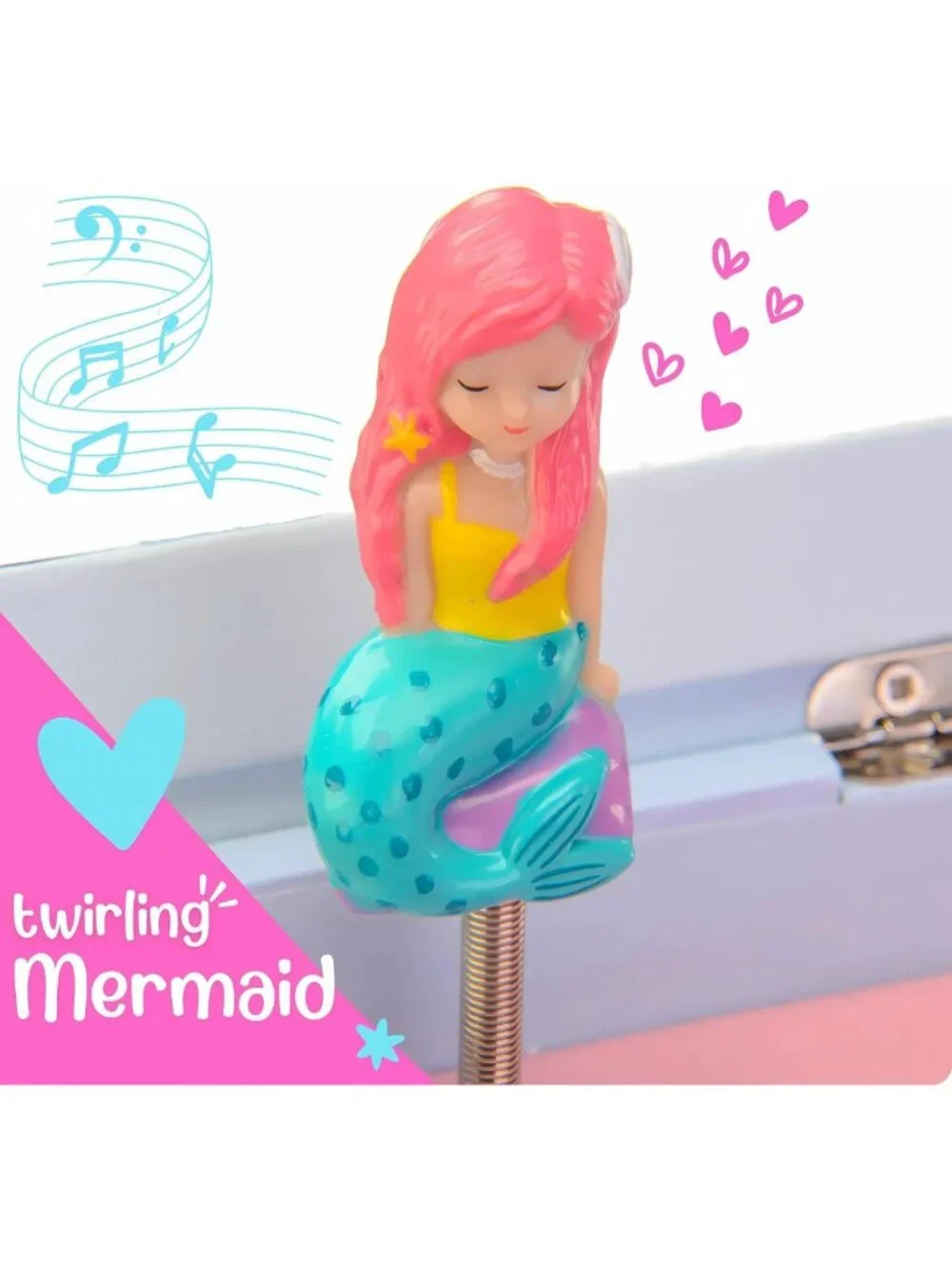 Musical Mermaid Jewelry Box for Girls - Enchanting Storage & Playful Design